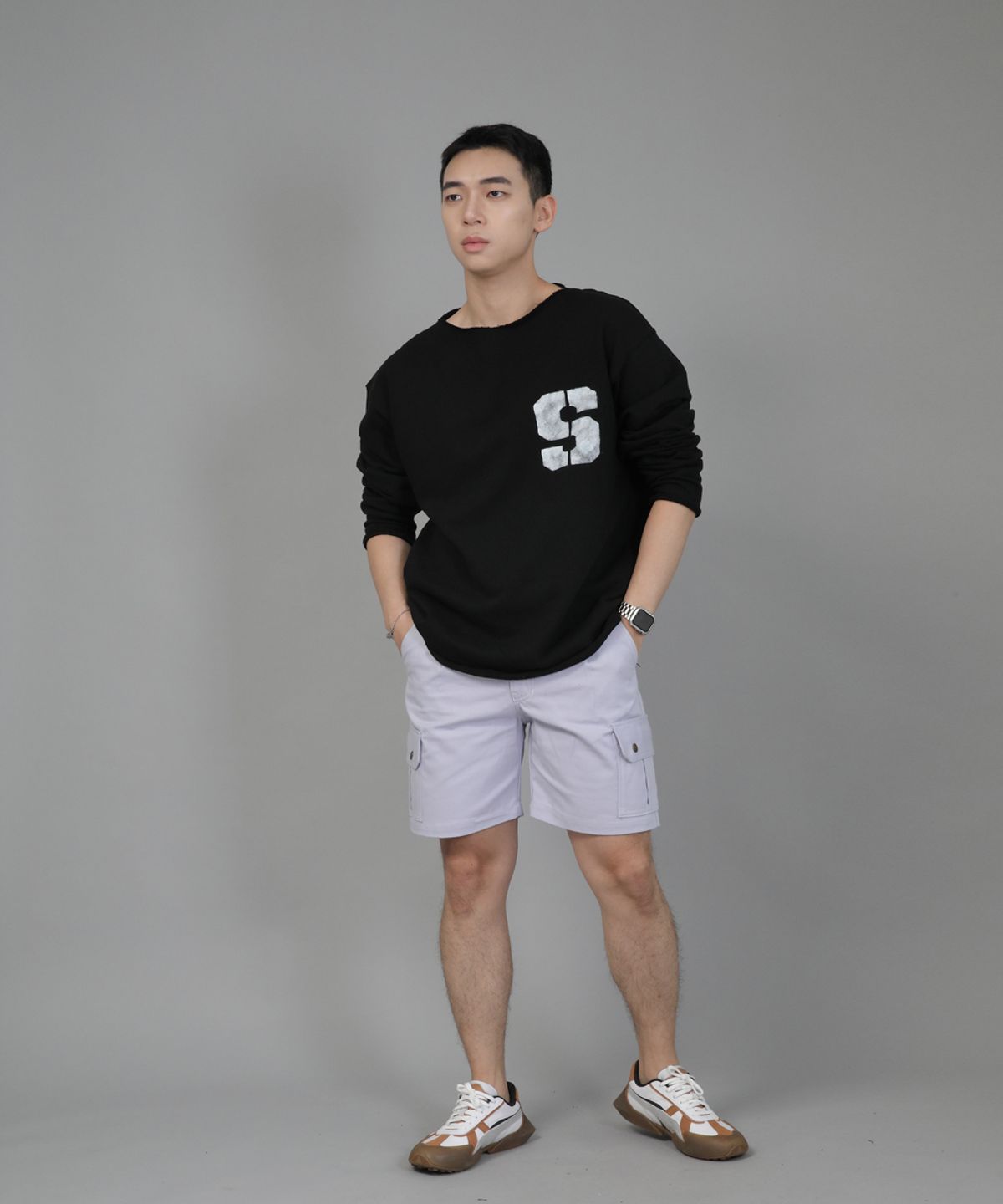 세인트크루(SAINTCREW) 레트로라인 카고쇼츠 RBC-340 퍼플
