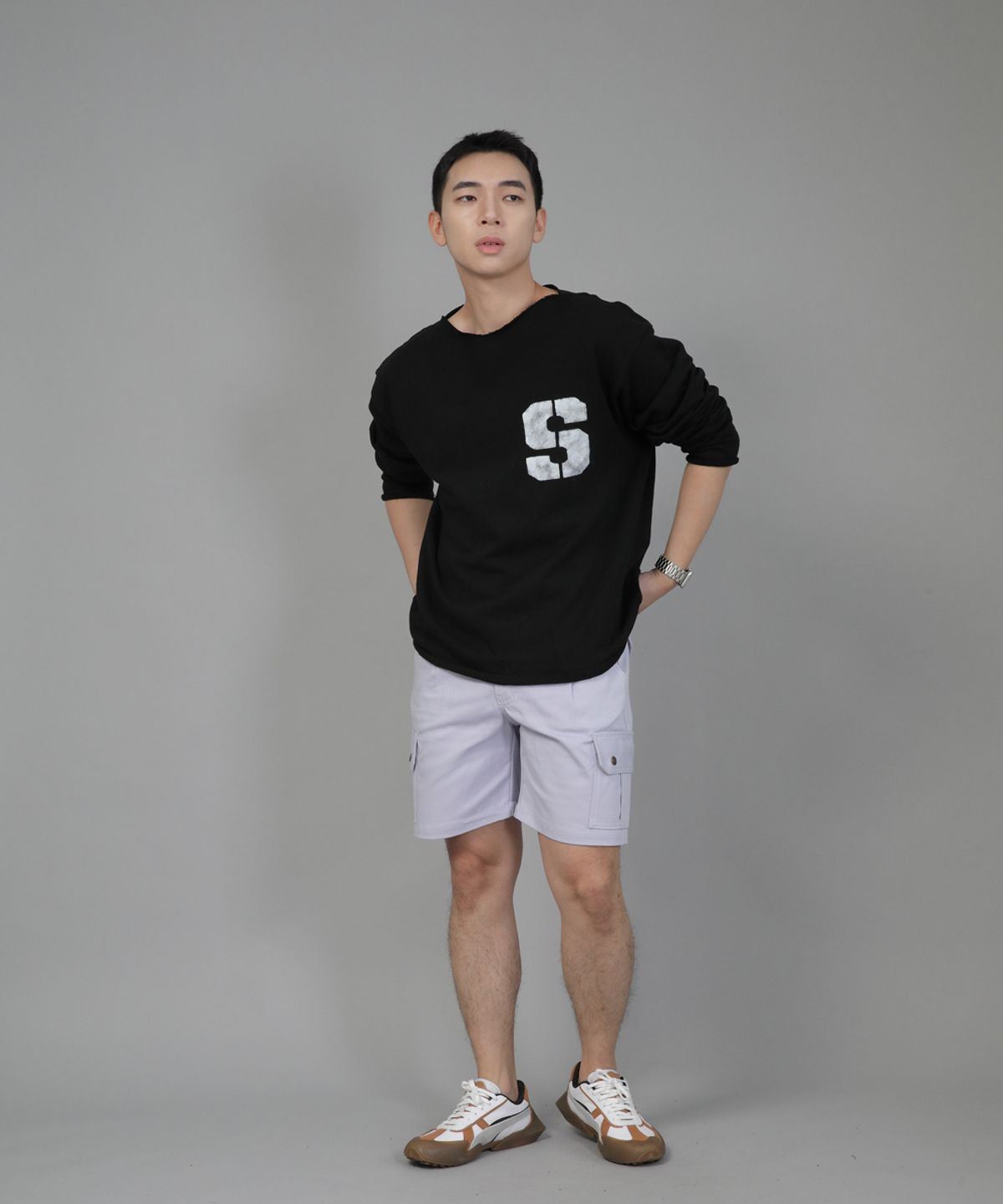 세인트크루(SAINTCREW) 레트로라인 카고쇼츠 RBC-340 퍼플