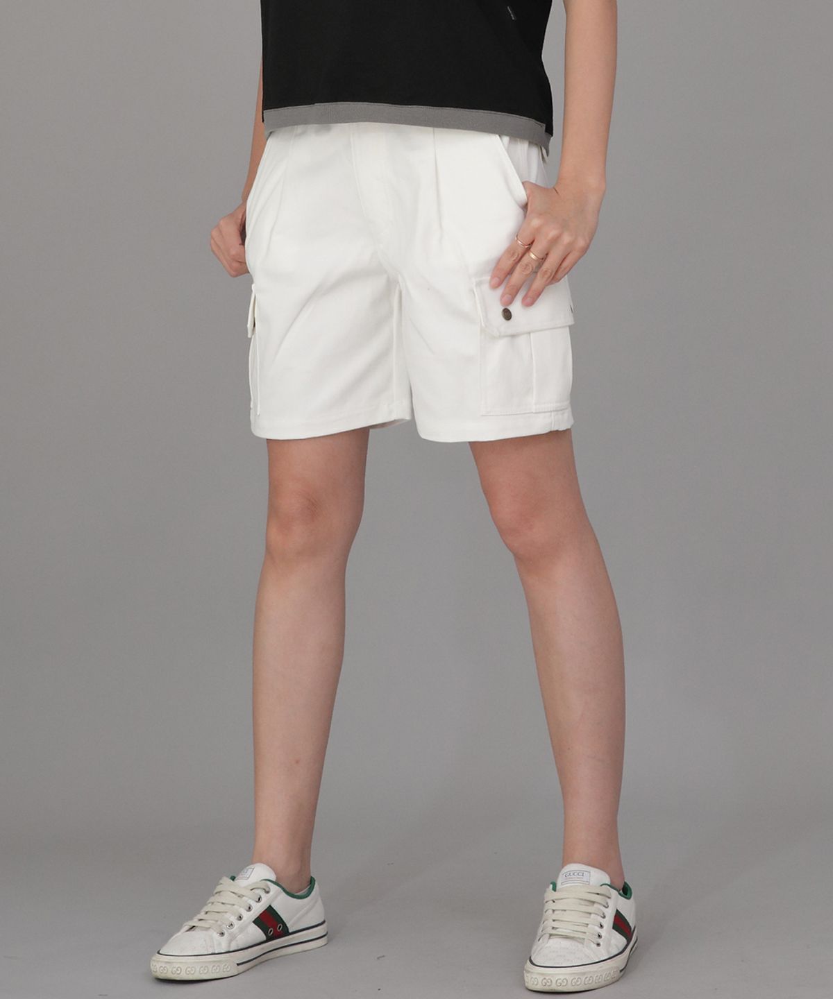 세인트크루(SAINTCREW) 레트로라인 카고쇼츠 RBC-340 화이트