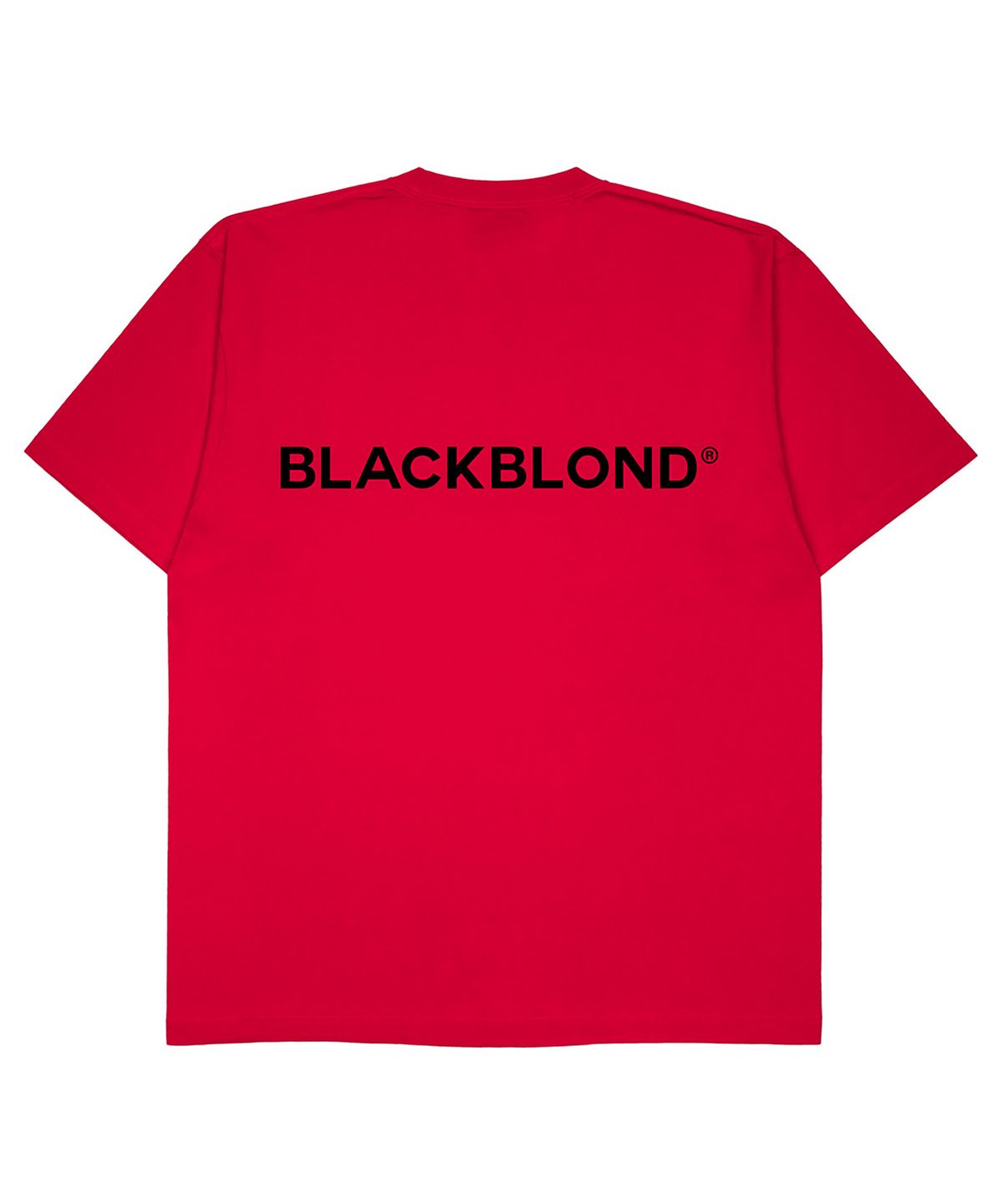 블랙블론드(BLACKBLOND) 비비디 클래식 스마일 로고 티셔츠 (레드)