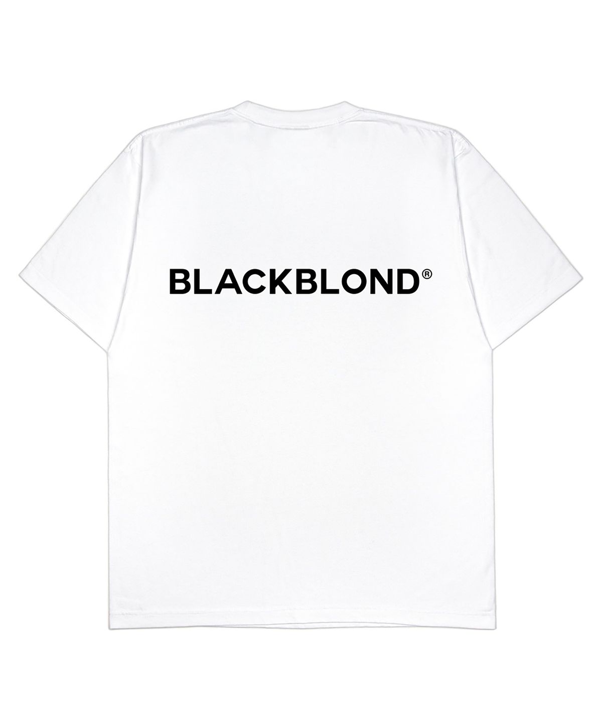 블랙블론드(BLACKBLOND) 비비디 클래식 스마일 로고 티셔츠 (화이트)