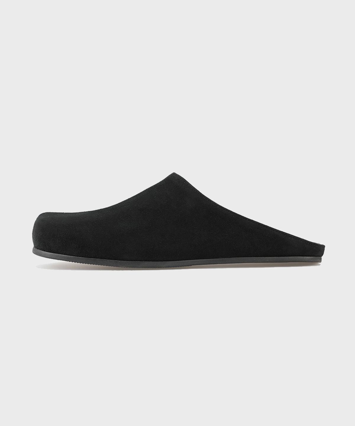 피렌체 아뜨리에(FIRENZE ATELIER) 플랫솔 스웨이드 유니섹스 블로퍼 7004-QS [BLACK]