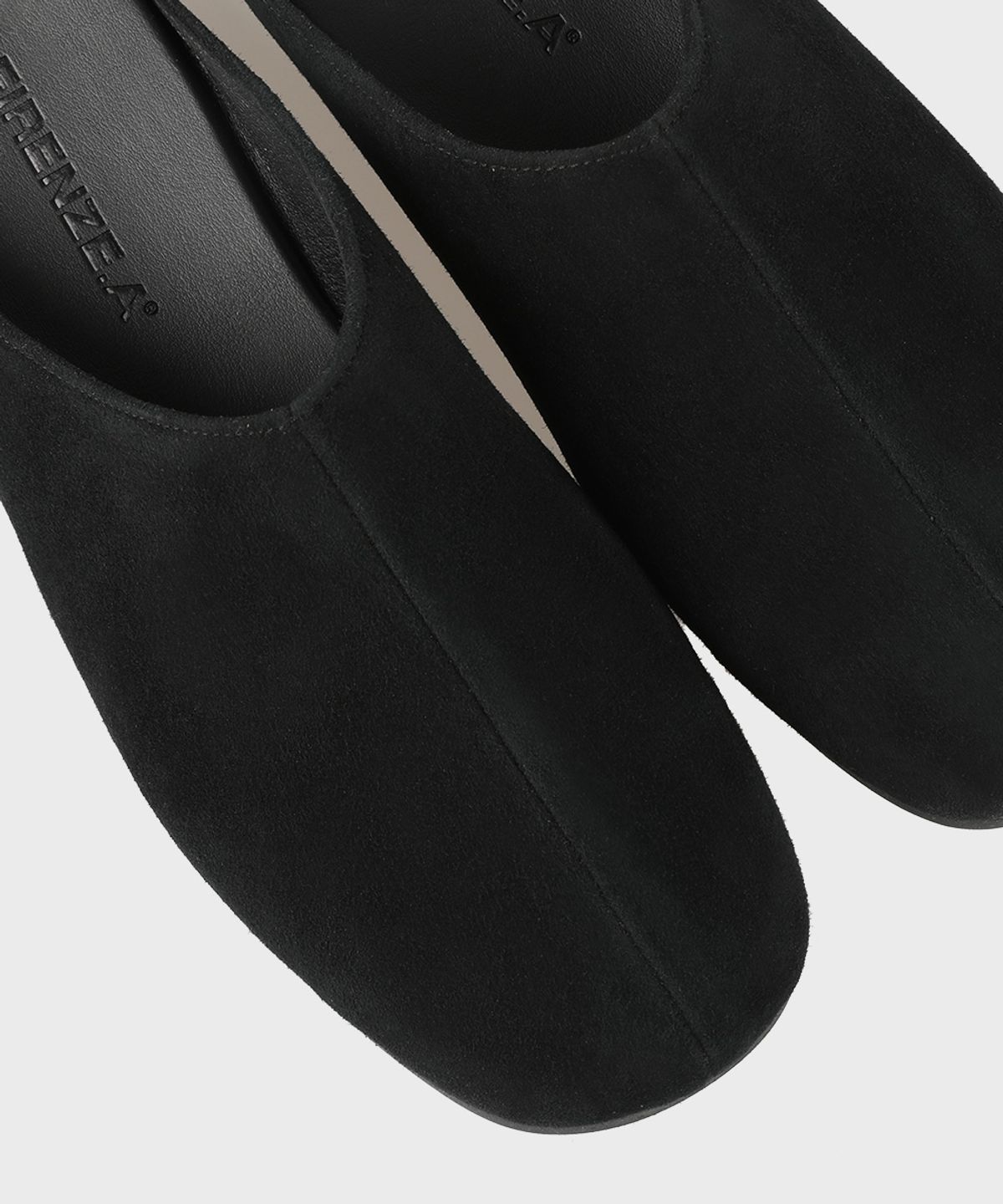 피렌체 아뜨리에(FIRENZE ATELIER) 플랫솔 스웨이드 유니섹스 블로퍼 7004-QS [BLACK]