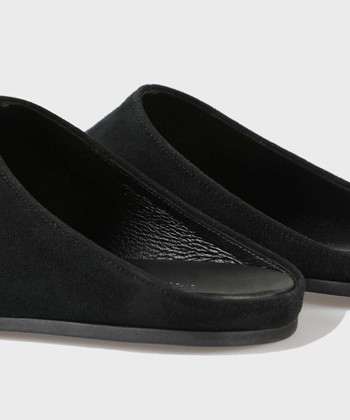 피렌체 아뜨리에(FIRENZE ATELIER) 플랫솔 스웨이드 유니섹스 블로퍼 7004-QS [BLACK]
