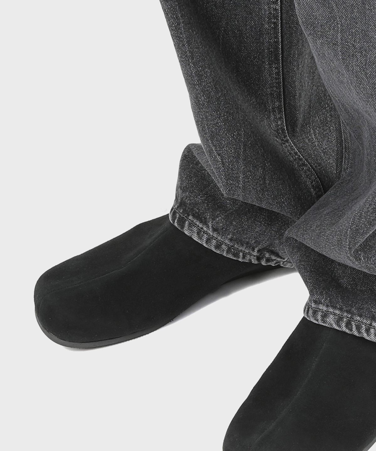 피렌체 아뜨리에(FIRENZE ATELIER) 플랫솔 스웨이드 유니섹스 블로퍼 7004-QS [BLACK]