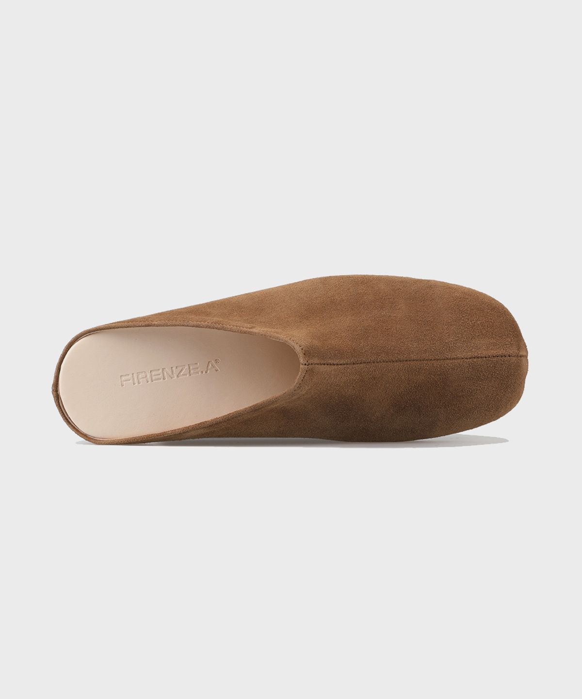 피렌체 아뜨리에(FIRENZE ATELIER) 플랫솔 스웨이드 유니섹스 블로퍼 7004-QS [MID BROWN]