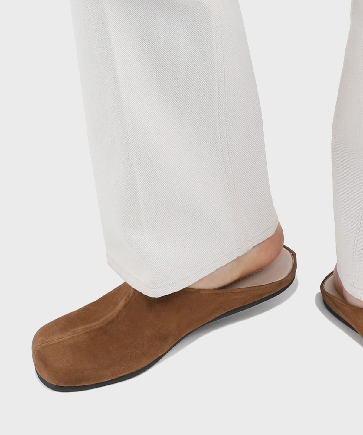 피렌체 아뜨리에(FIRENZE ATELIER) 플랫솔 스웨이드 유니섹스 블로퍼 7004-QS [MID BROWN]