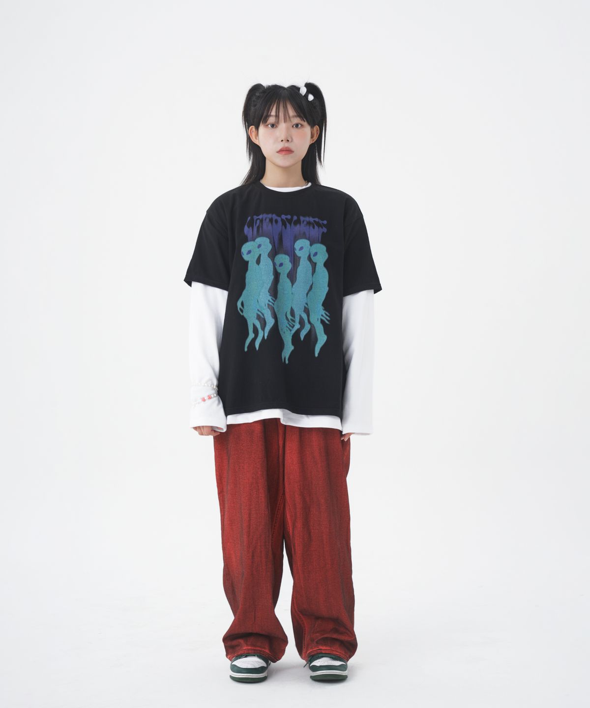 리즈리스(LEEDSLESS) leedsless unknown T-shirt 리즈리스 언노운 티셔츠 [black]