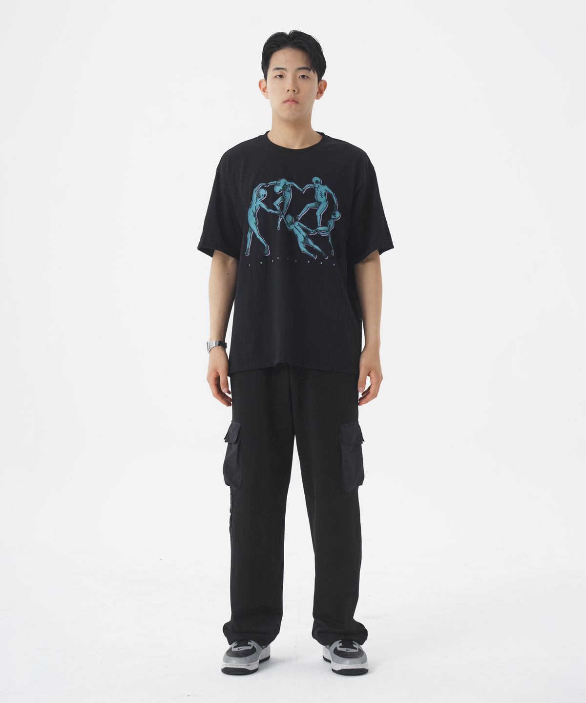리즈리스(LEEDSLESS) leedsless dance T-shirt 리즈리스 댄스 티셔츠 [black]