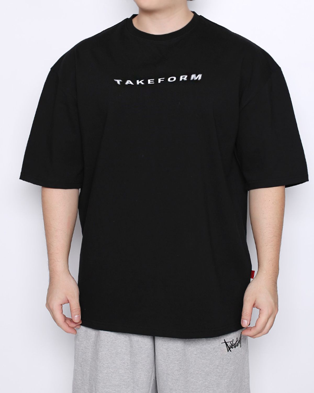 테이크폼(TAKEFORM) 웨이브 오버핏 반팔티
