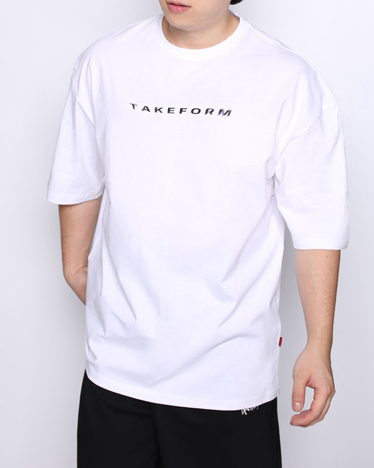 테이크폼(TAKEFORM) 웨이브 오버핏 반팔티