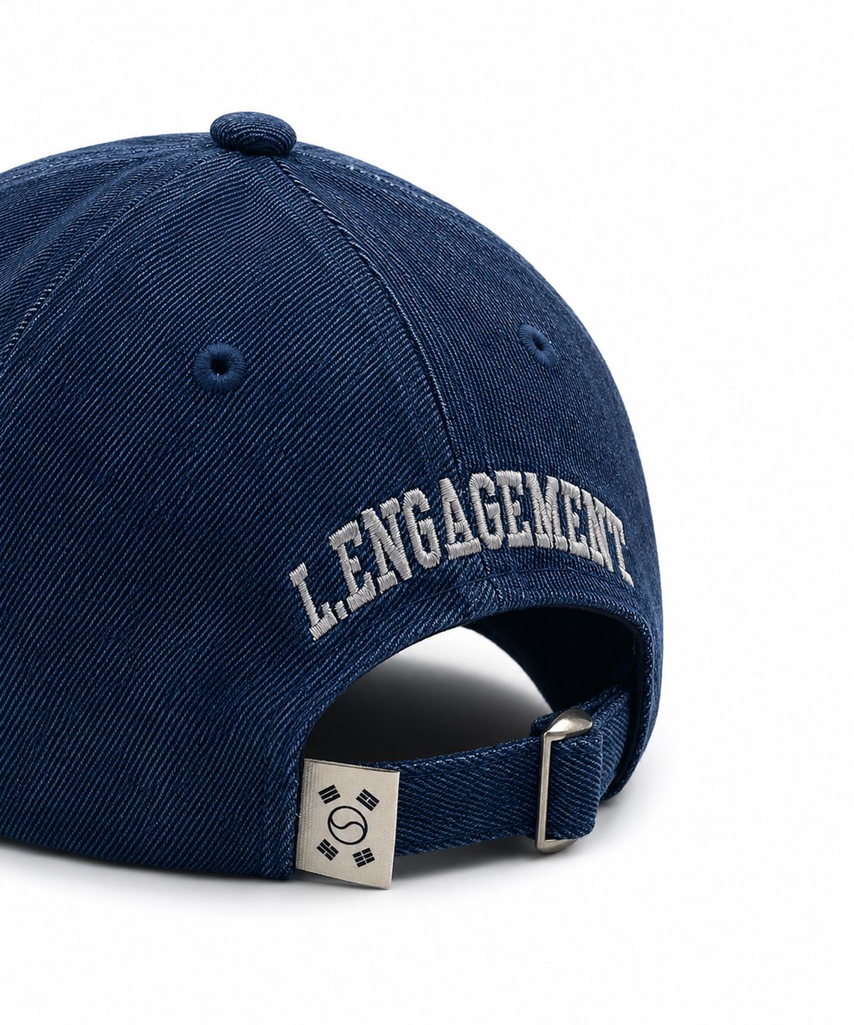 랑가주망(LENGAGEMENT) 스몰 하트 데님 볼캡 [블루]