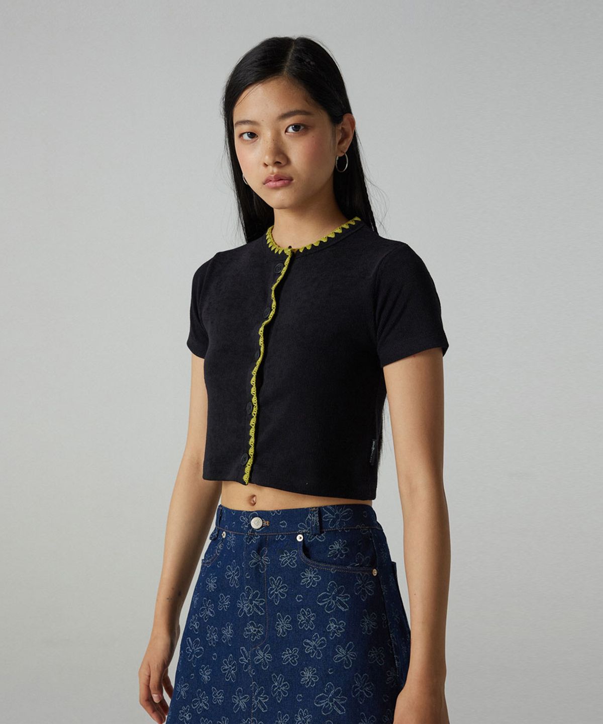 디어스토커(DEARSTALKER) WAVE CROP CARDIGAN - 3 COLOR