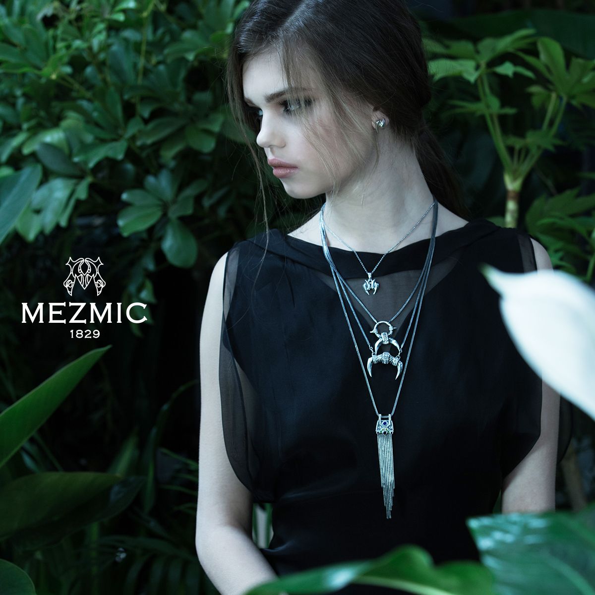 매즈믹(MEZMIC) 라이언 더블 티스 펜던트 목걸이_925스털링실버