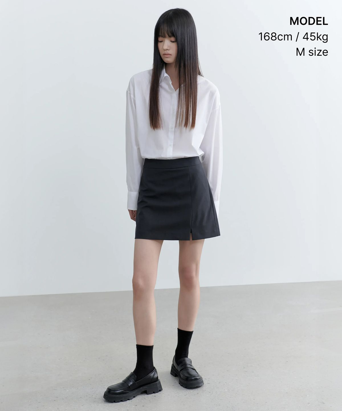 무신사 스탠다드 우먼(MUSINSA STANDARD WOMAN) 우먼즈 코튼 나일론 오버사이즈 셔츠 [화이트]