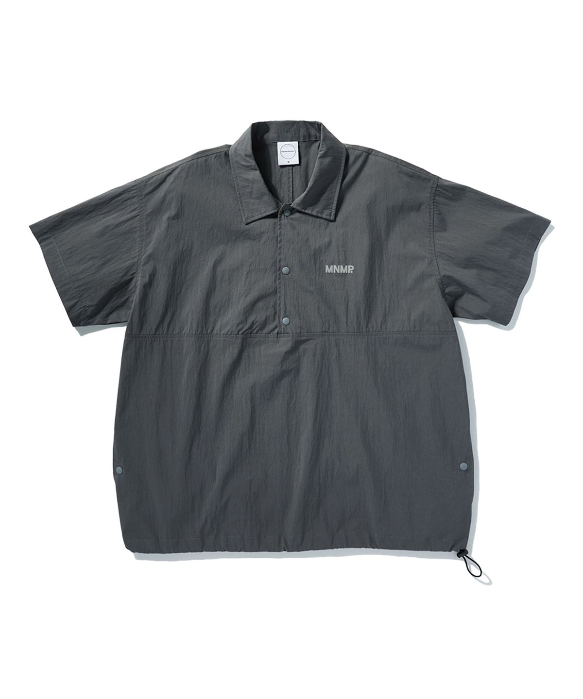 미니멀프로젝트(MINIMALPROJECT) 스테디 우븐 반팔카라티셔츠 MPK300 [DARK GRAY]