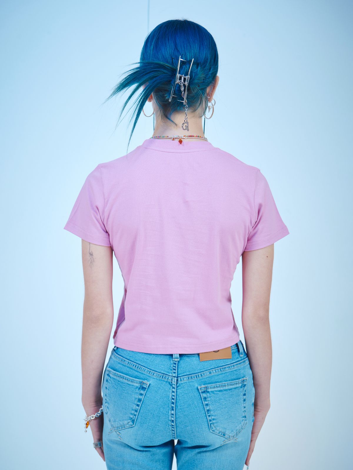 딜레탕티즘(DILETTANTISME) 토끼 크롭 티셔츠 (PK)