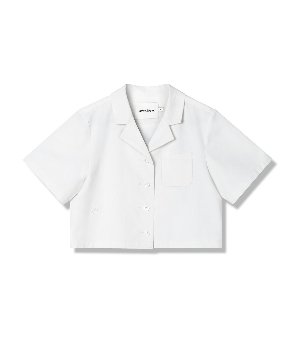 어반드레스(AVANDRESS) French Linen Like Slim Crop shirt - 4COL