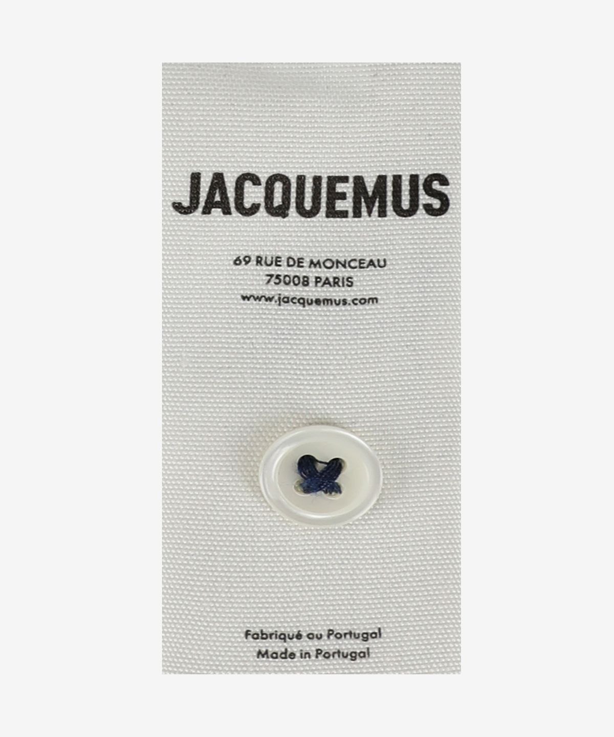 자크뮈스(JACQUEMUS) 라 슈미즈 멜로 반소매 셔츠 - 프린트 네이비 페이즐리 / 225SH00613563DK