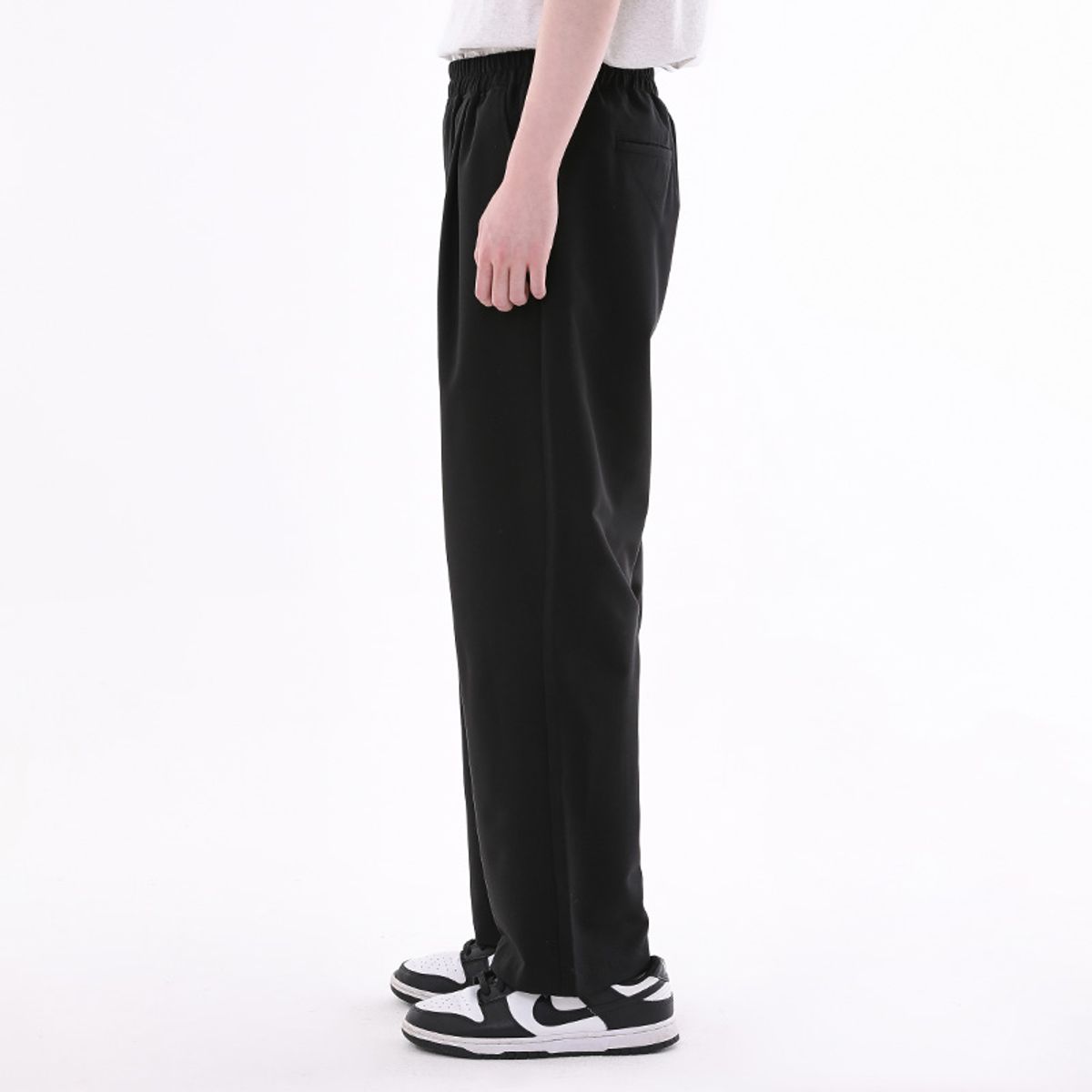 쿨트(KULTE) WIDE BANDING SLACKS 블랙