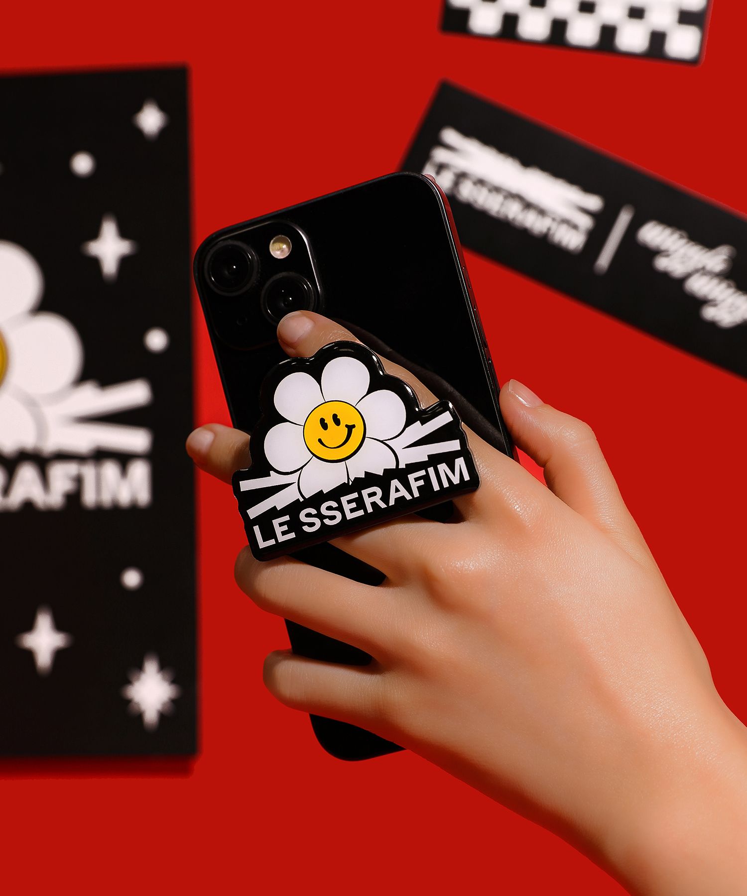 LE SSERAFIM ルセラフィム フロアマット ラグ ウィグルウィグル LE SSERAFIM X wiggle wiggle フロアマット LE SSERAFIM X wiggle