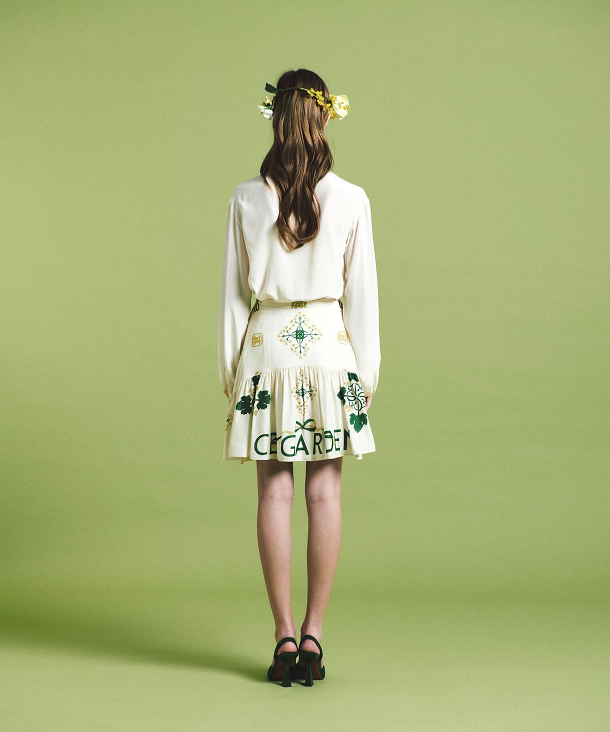 아이스가든에이오공팔(ICE GARDEN A.508) Puff Sleeve Bow Tie Blouse