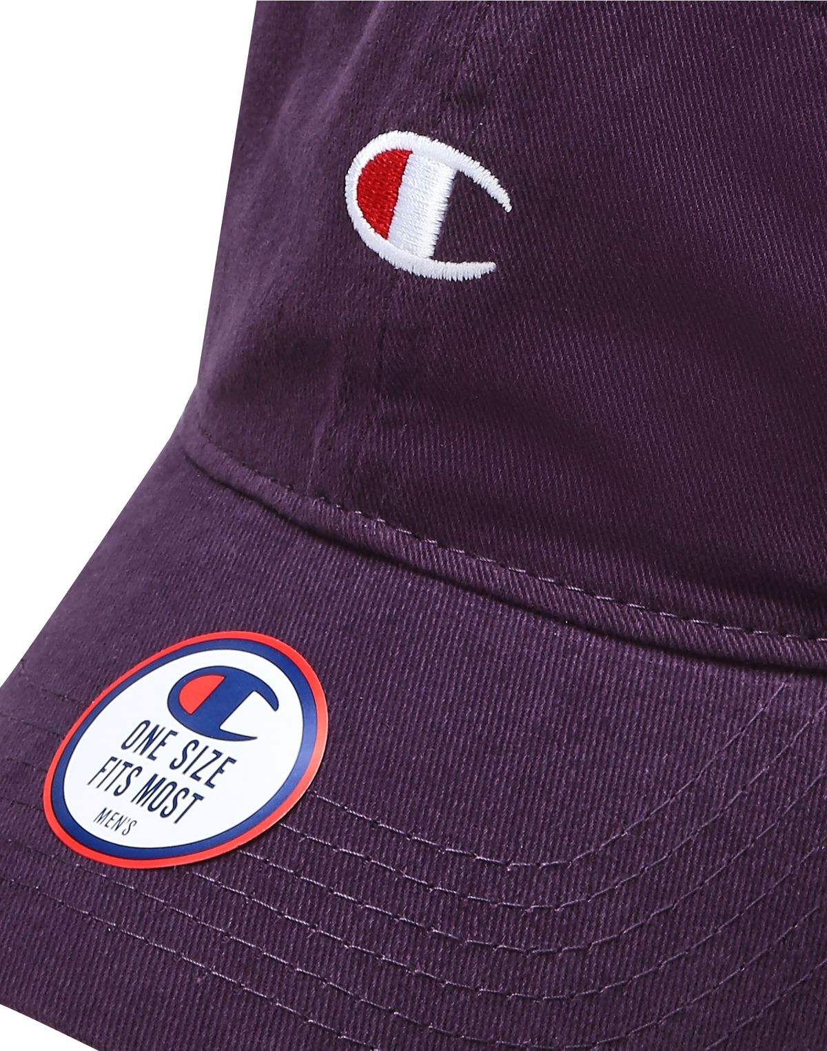 챔피온(CHAMPION) [US] 가먼트워시 릴렉스드 C로고 캡 (DARK PURPLE) CKHE3F004U3