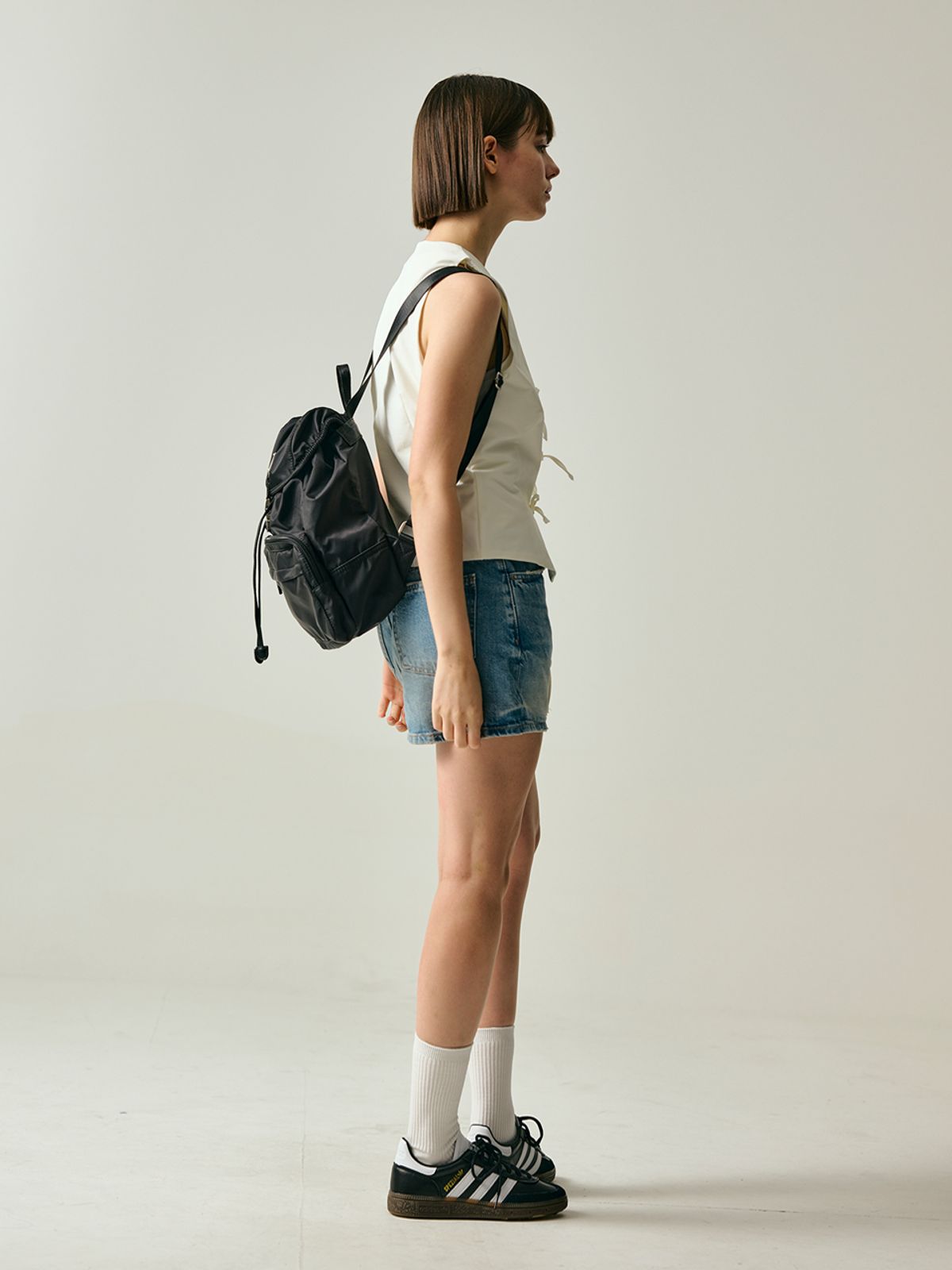 샐볼(SALBOL) SYMBOL NYLON SMALL BACKPACK