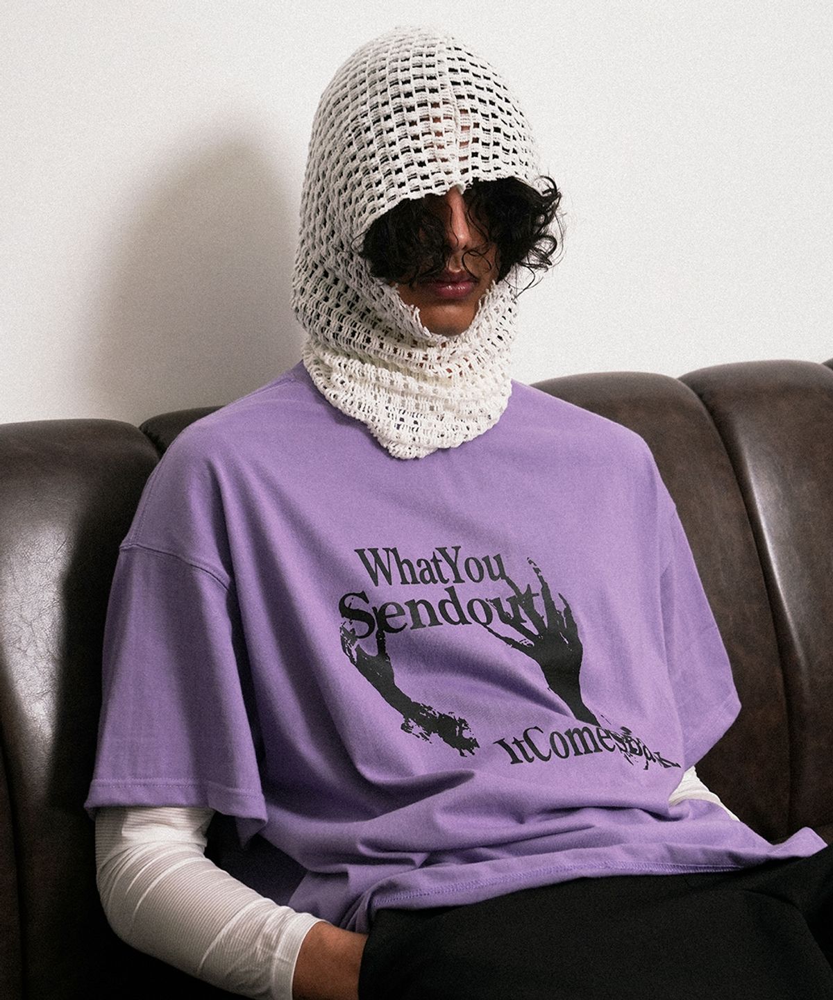 그레일즈(GRAILZ) LIFE IS AN ECHO T-SHIRTS [PURPLE]