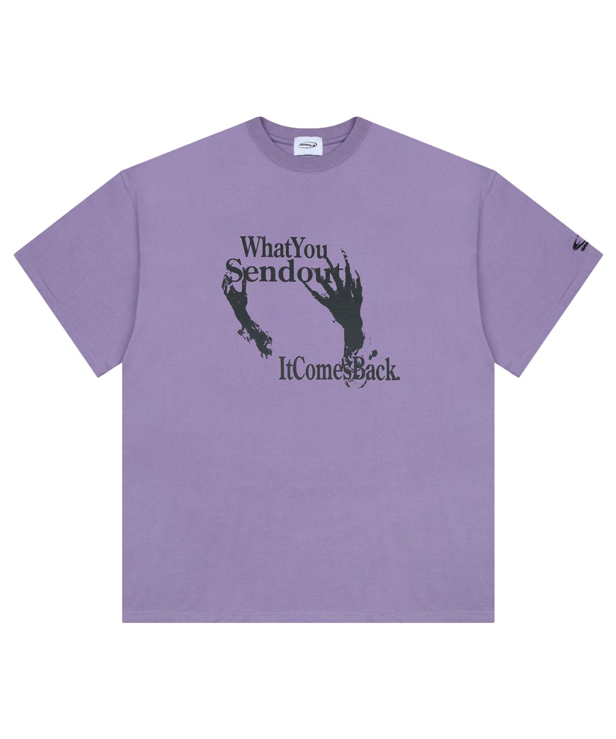 그레일즈(GRAILZ) LIFE IS AN ECHO T-SHIRTS [PURPLE]