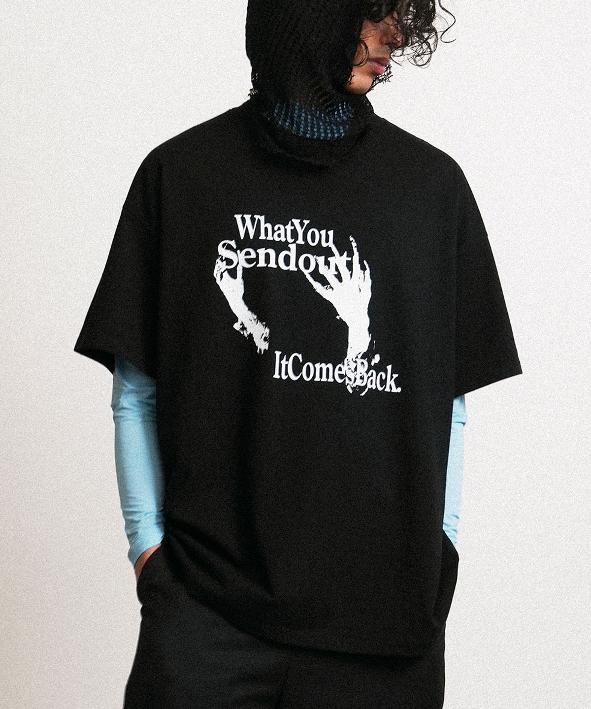 그레일즈(GRAILZ) LIFE IS AN ECHO T-SHIRTS [BLACK]