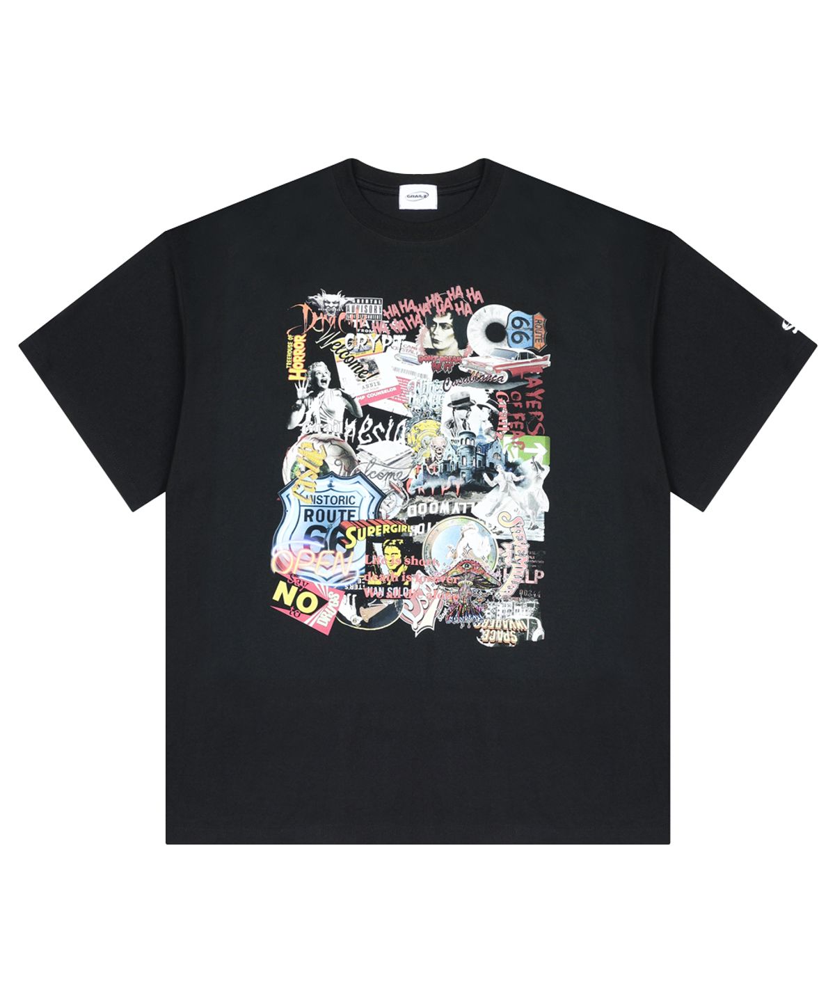 그레일즈(GRAILZ) COLLAGE T-SHIRTS [BLACK]