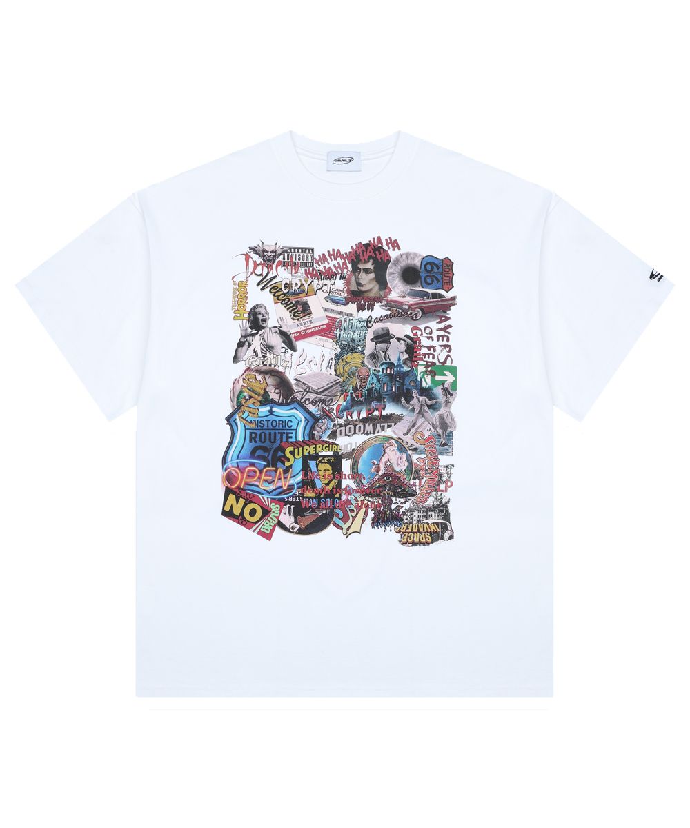 MUSINSA | GRAILZ COLLAGE T-SHIRTS [WHITE]