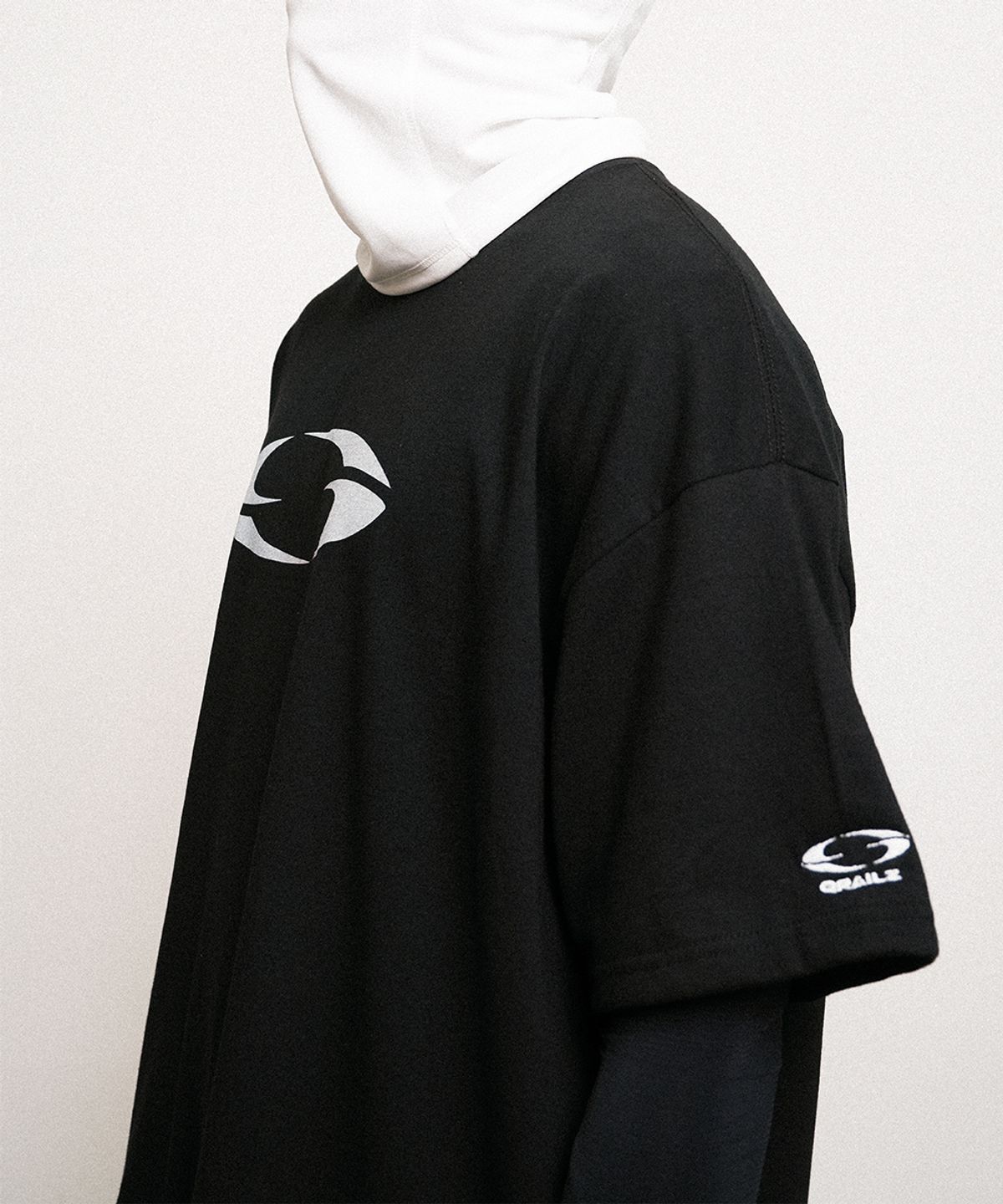 그레일즈(GRAILZ) OVAL LOGO T-SHIRTS [BLACK]