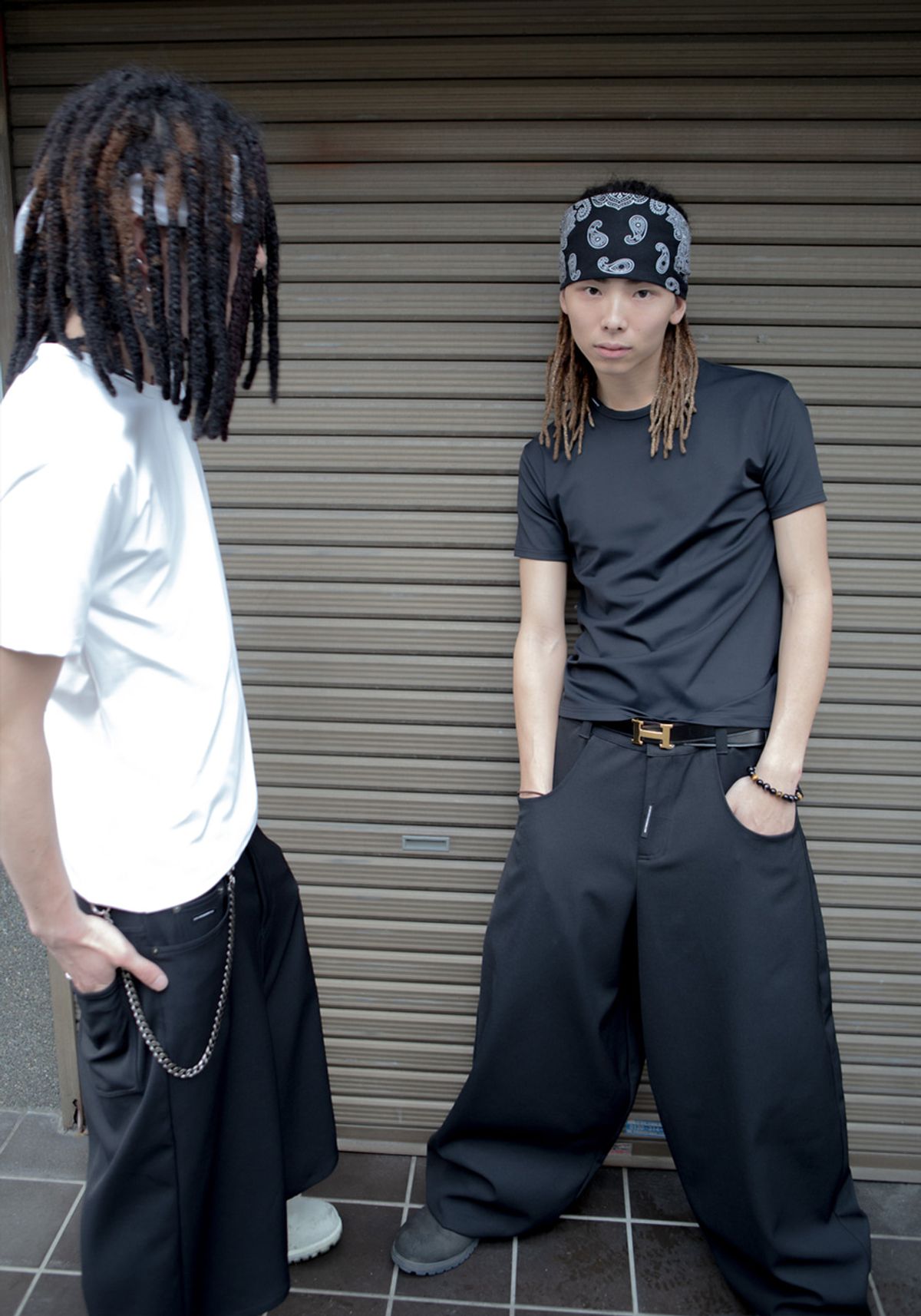 고저(GOZER) LABEL SLIM-TENSION T-SHIRT_WHITE