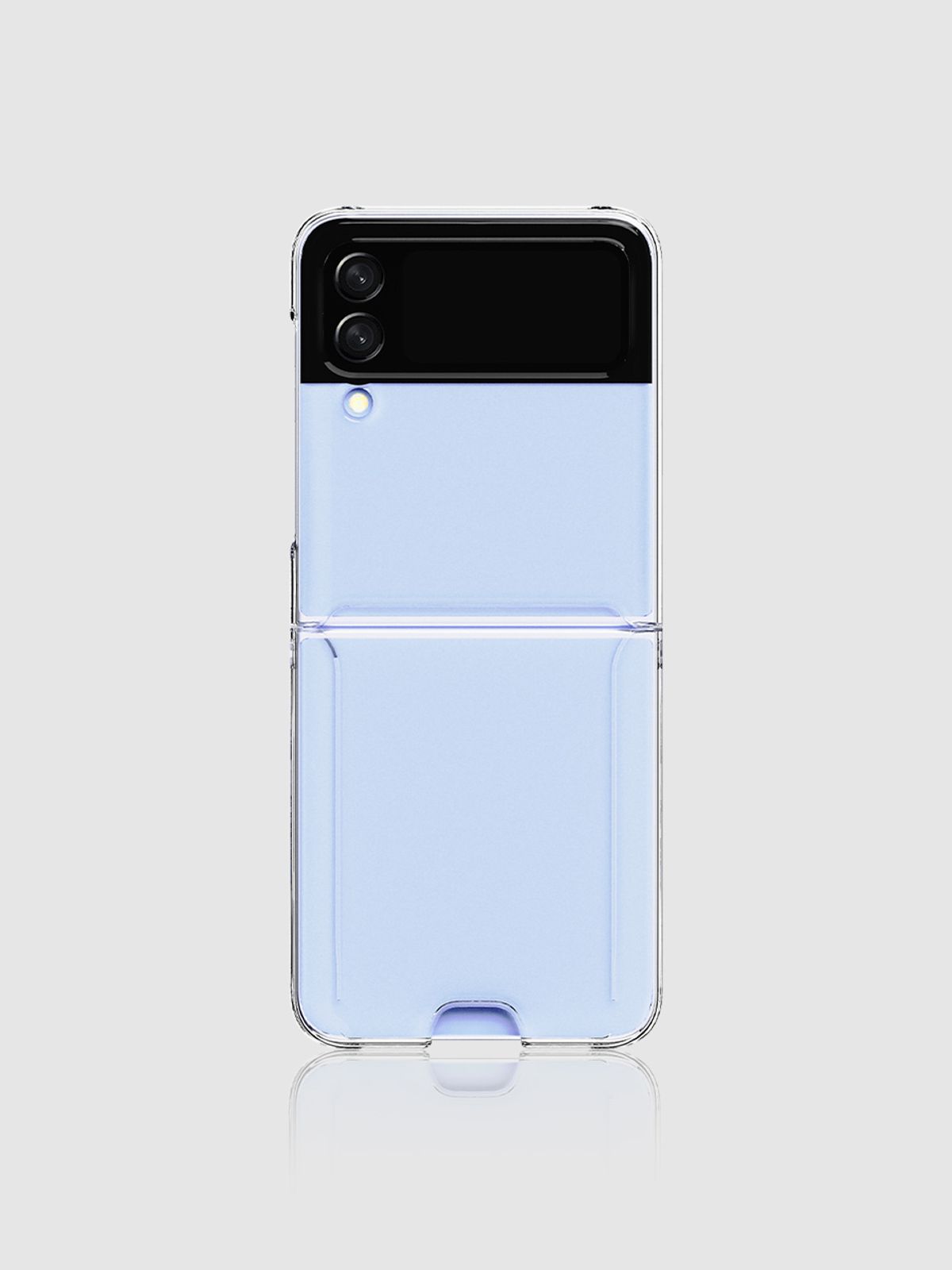 디자인스킨(DESIGNSKIN) 갤럭시Z플립4_3 피닉스 에어 카드슬롯 케이스-클리어