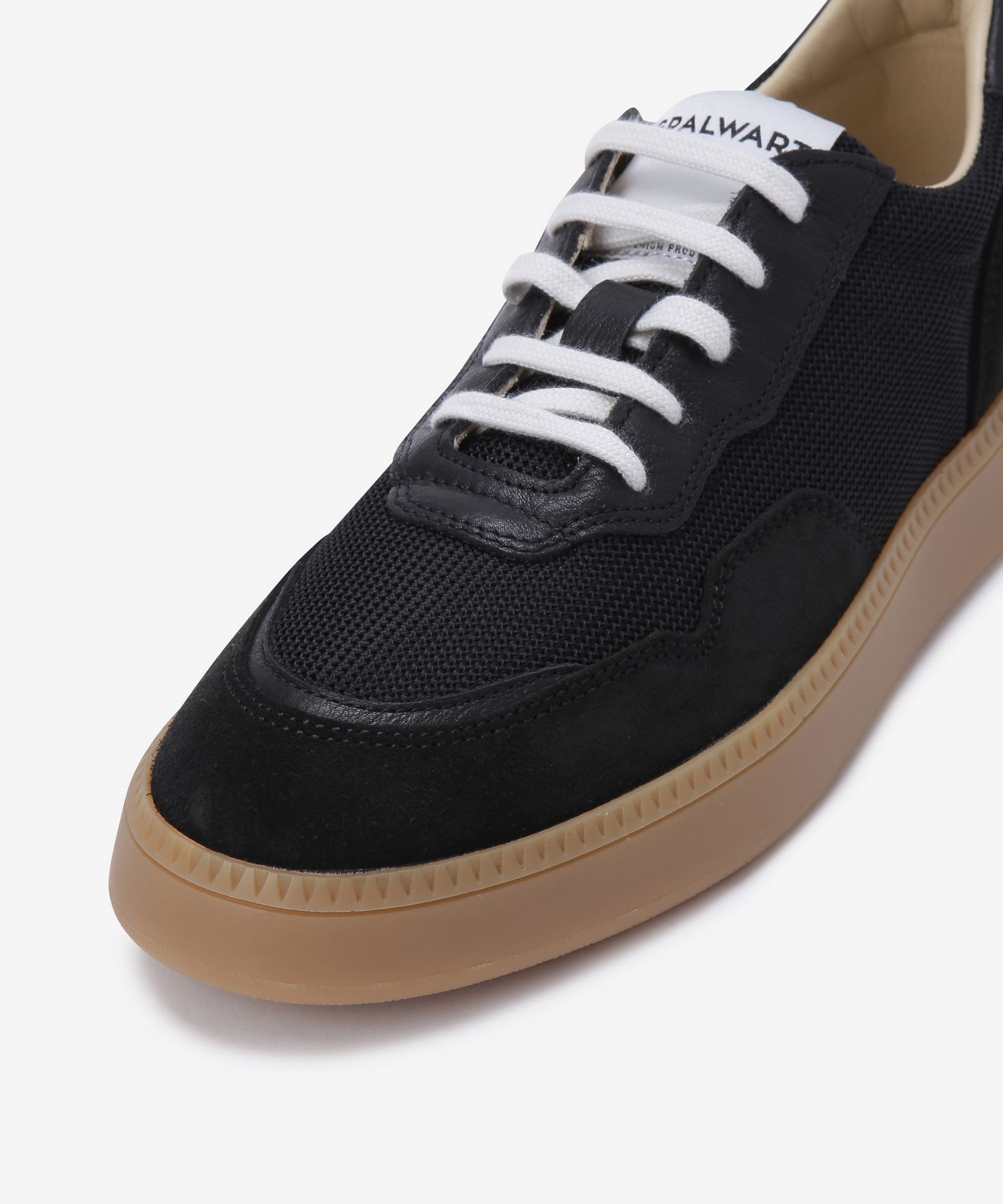 ★SPALWART★ Smash Low Suede Sneakers Black 30335759999 3033 Black Smash Low Nappa Suede Sneakers by Spalwart on Sale