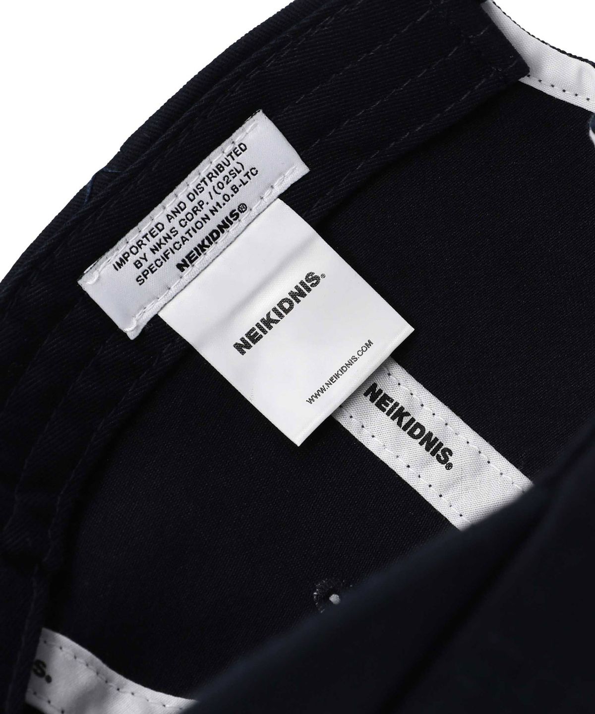 네이키드니스(NEIKIDNIS) 부클 N 로고 볼캡 네이비