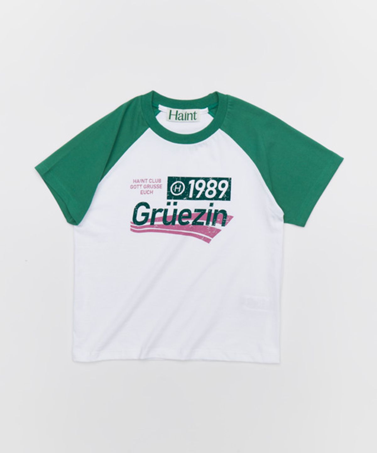 헤인트(HAINT) 1989 레글런 티셔츠_GREEN