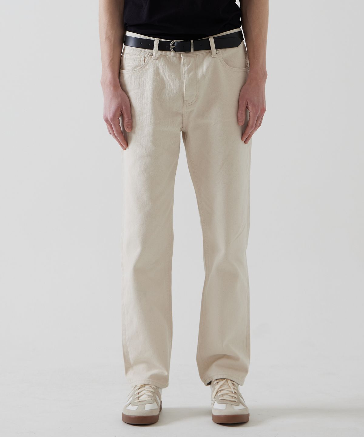 씨네드(CINEDE) [Nix Straight Natural Cotton Denim - IVORY]닉스 스트레이트 내추럴 코튼 데님- IVORY