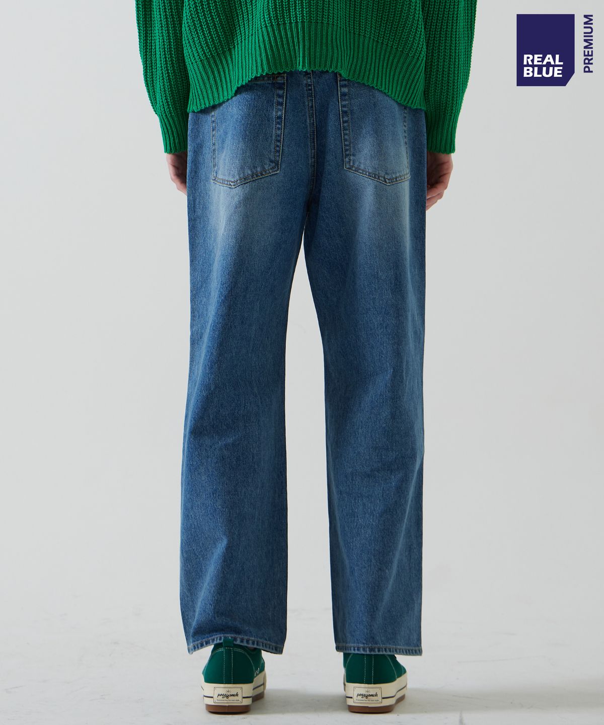 씨네드(CINEDE) [Mare Wide Washed Pintuck Denim - BLUE]마레 와이드 워싱 핀 턱 데님 - BLUE