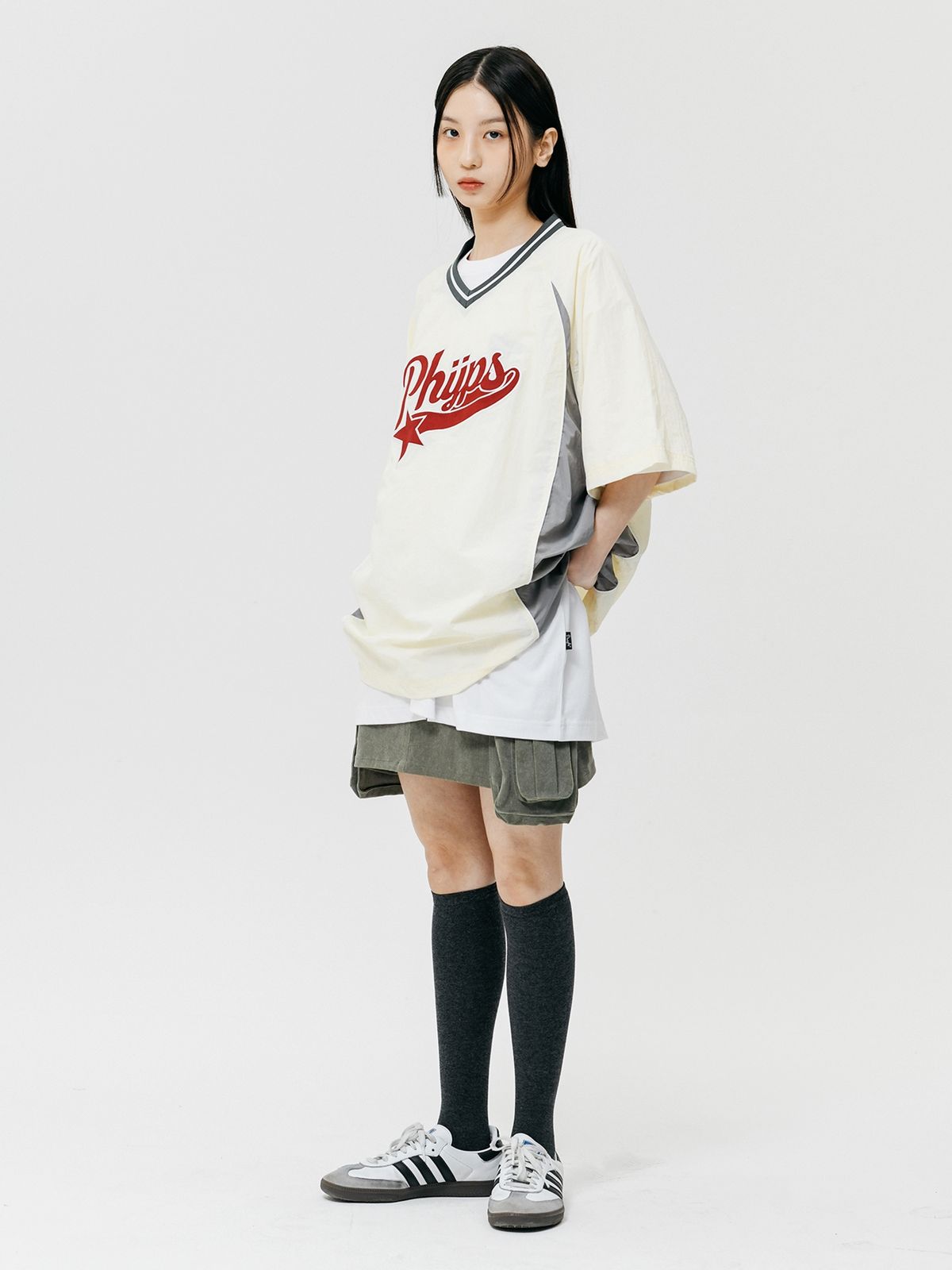 피지컬 디파트먼트(PHYSICAL DEPARTMENT) 스타테일 스포츠 반팔티셔츠_아이보리