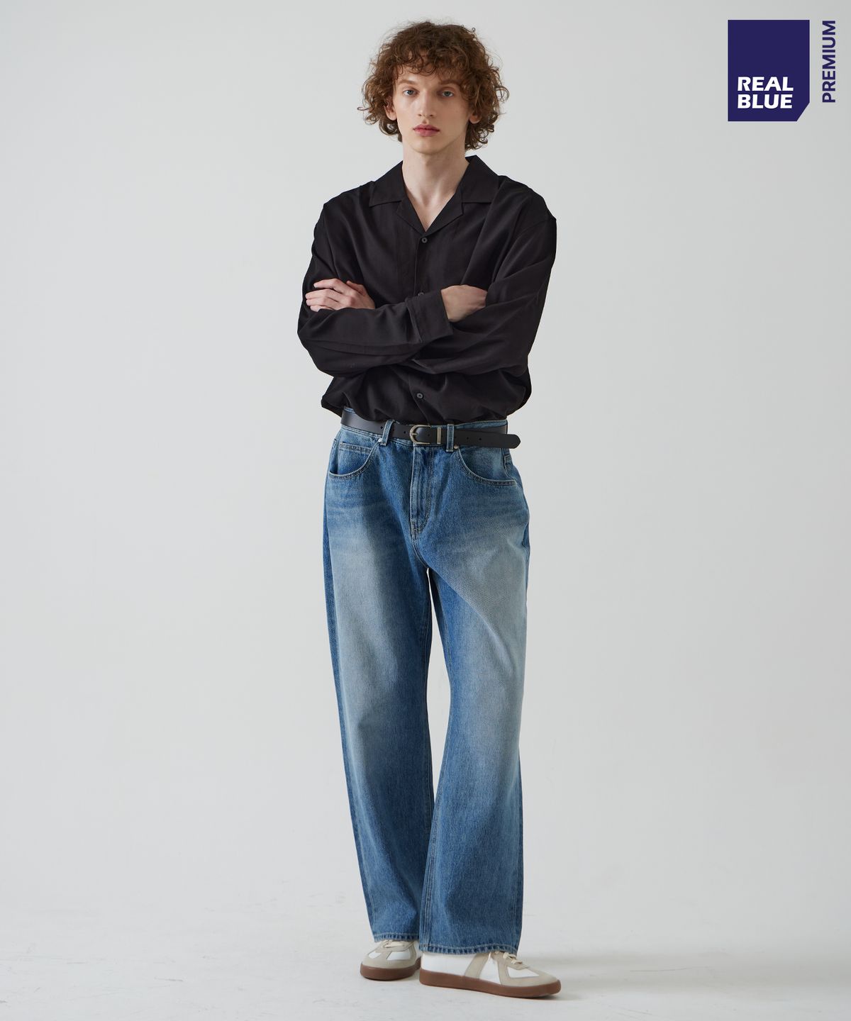 씨네드(CINEDE) [Terra Wide Straight Denim - LIGHT BLUE]테라 와이드 스트레이트 데님 - LIGHT BLUE