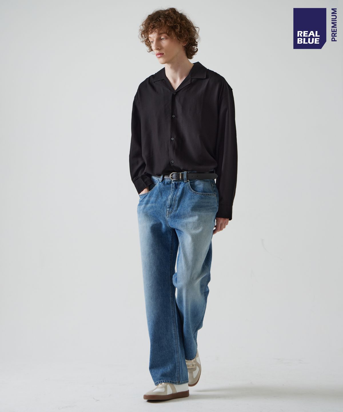 씨네드(CINEDE) [Terra Wide Straight Denim - LIGHT BLUE]테라 와이드 스트레이트 데님 - LIGHT BLUE