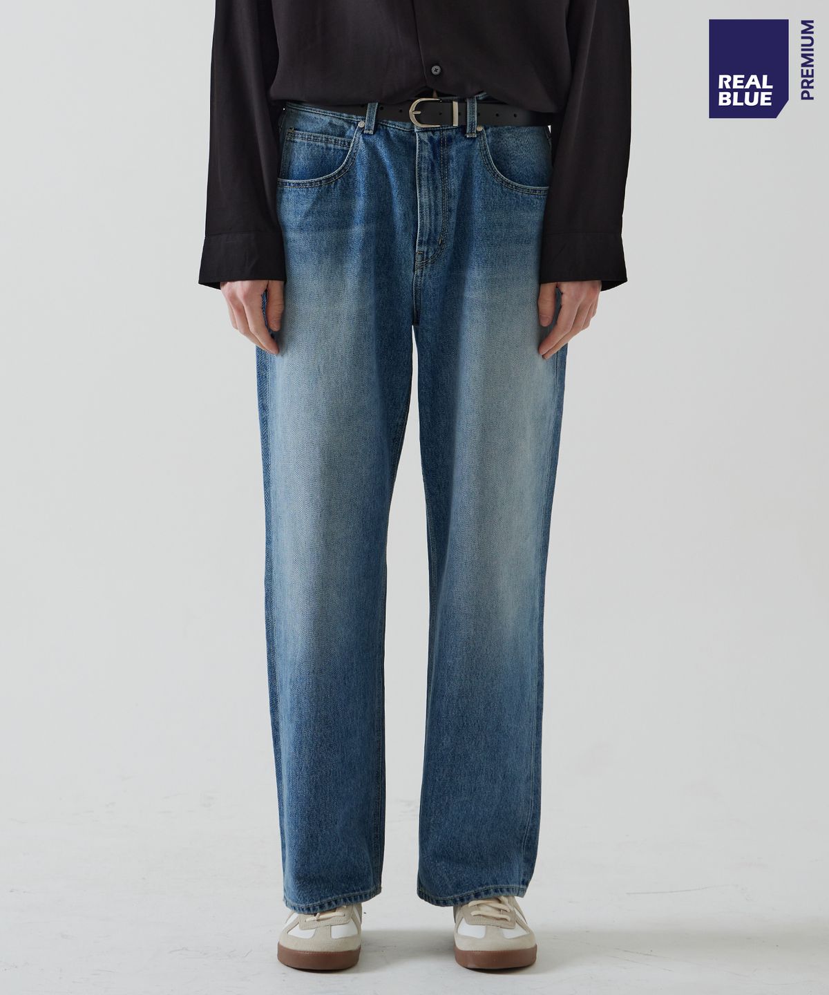 씨네드(CINEDE) [Terra Wide Straight Denim - LIGHT BLUE]테라 와이드 스트레이트 데님 - LIGHT BLUE