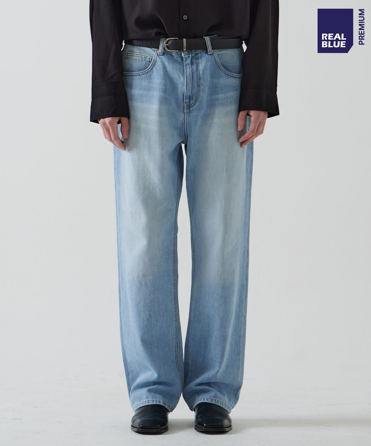 씨네드(CINEDE) [Sirius Semi Wide Straight Denim - ICY BLUE]
