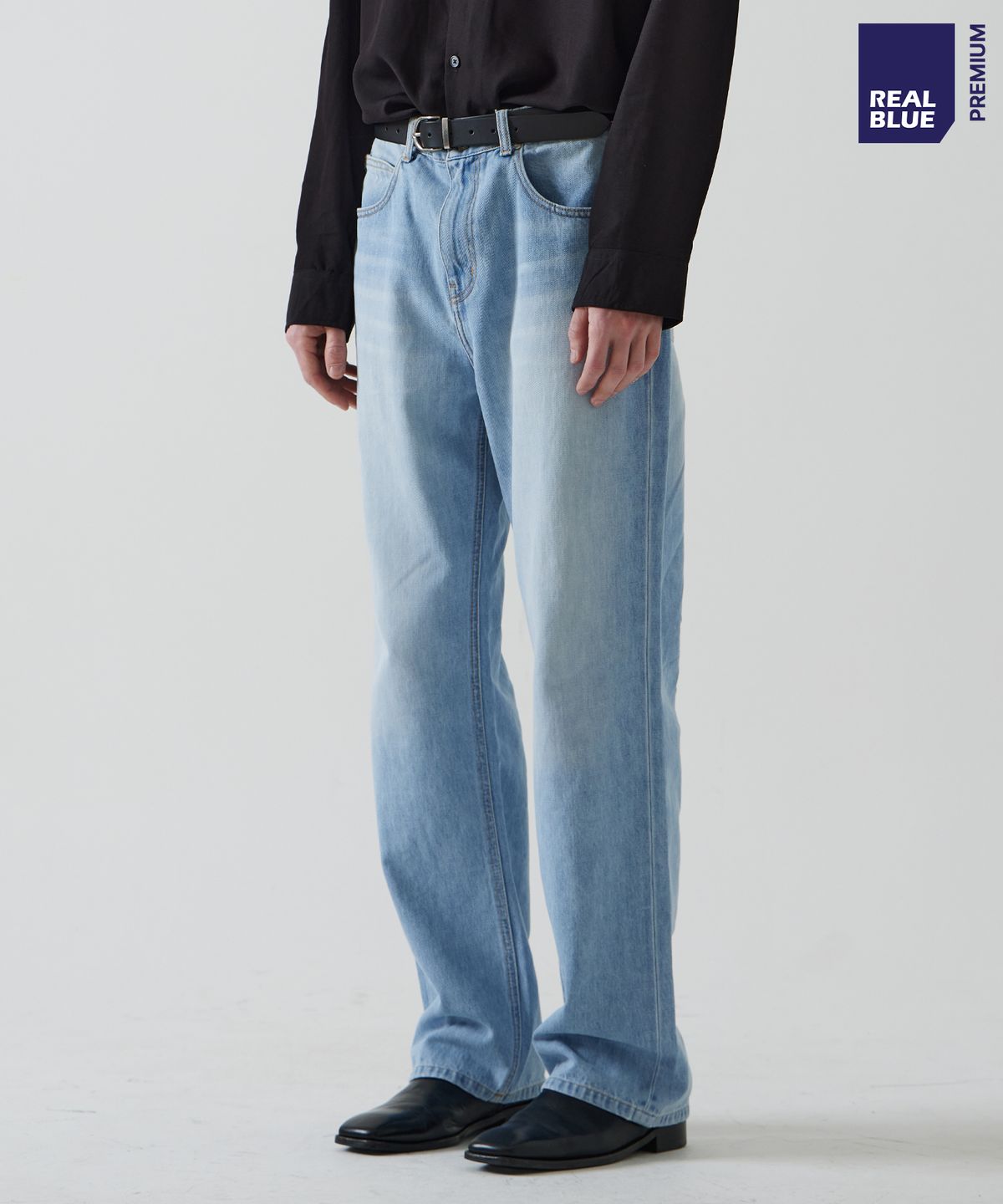 씨네드(CINEDE) [Sirius Semi Wide Straight Denim - ICY BLUE]