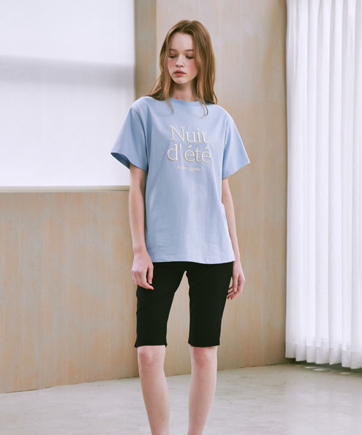 론론(RONRON) NUIT D ETE T SHIRT SKYBLUE