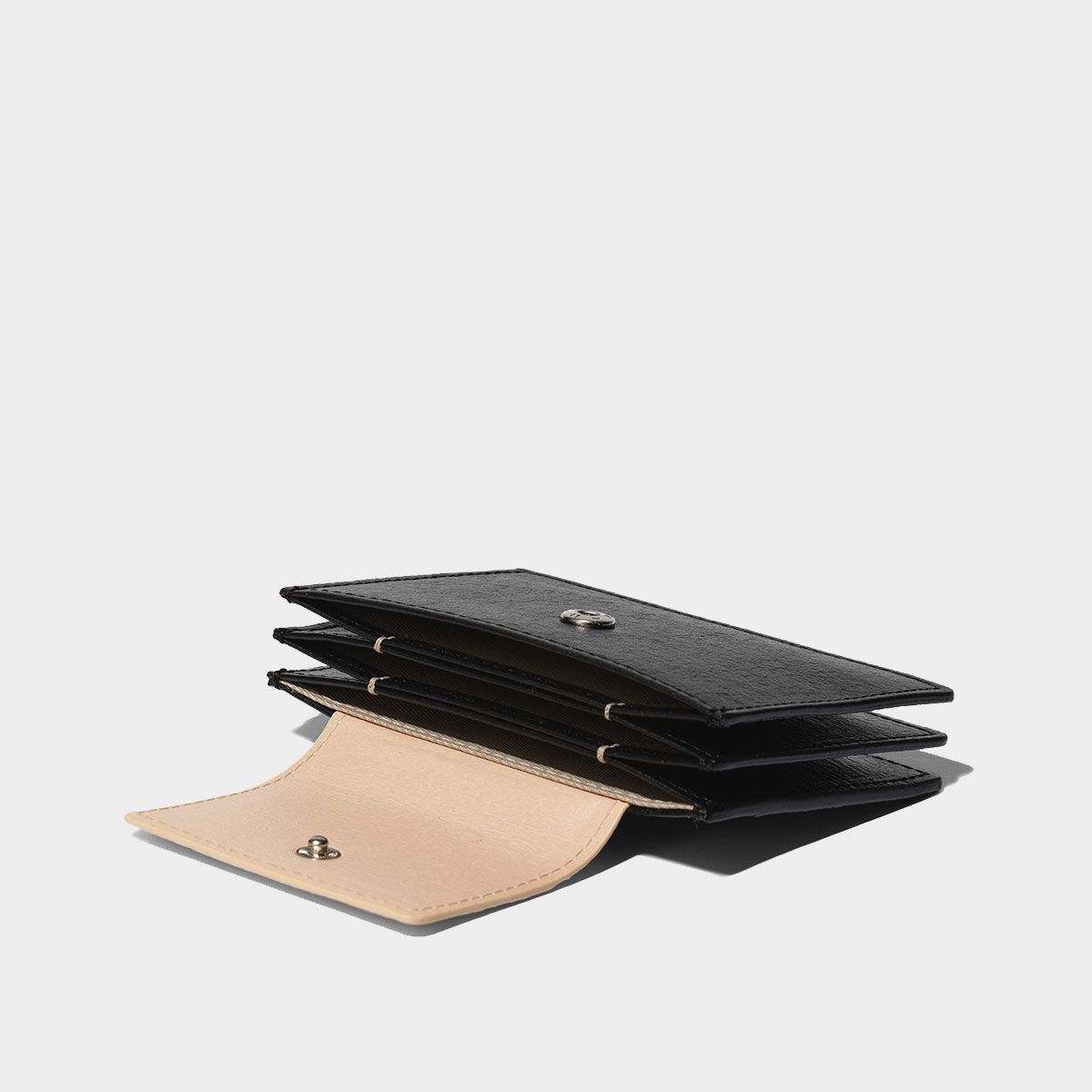 할리케이(HARLIEK) 세미 플립 카드지갑 / Sami Flip Card Wallet [Black Pink]