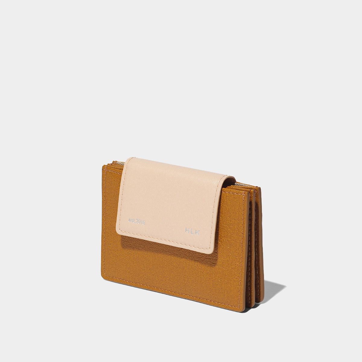 할리케이(HARLIEK) 세미 플립 카드지갑 / Sami Flip Card Wallet [Camel Pink]